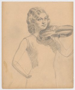 Female violinist